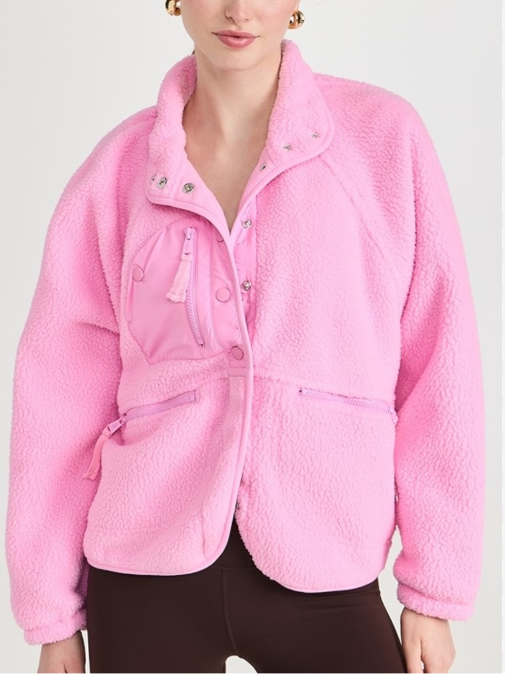Free People Hit the Slopes fleece jacket - NWOT - Picture 4 of 11